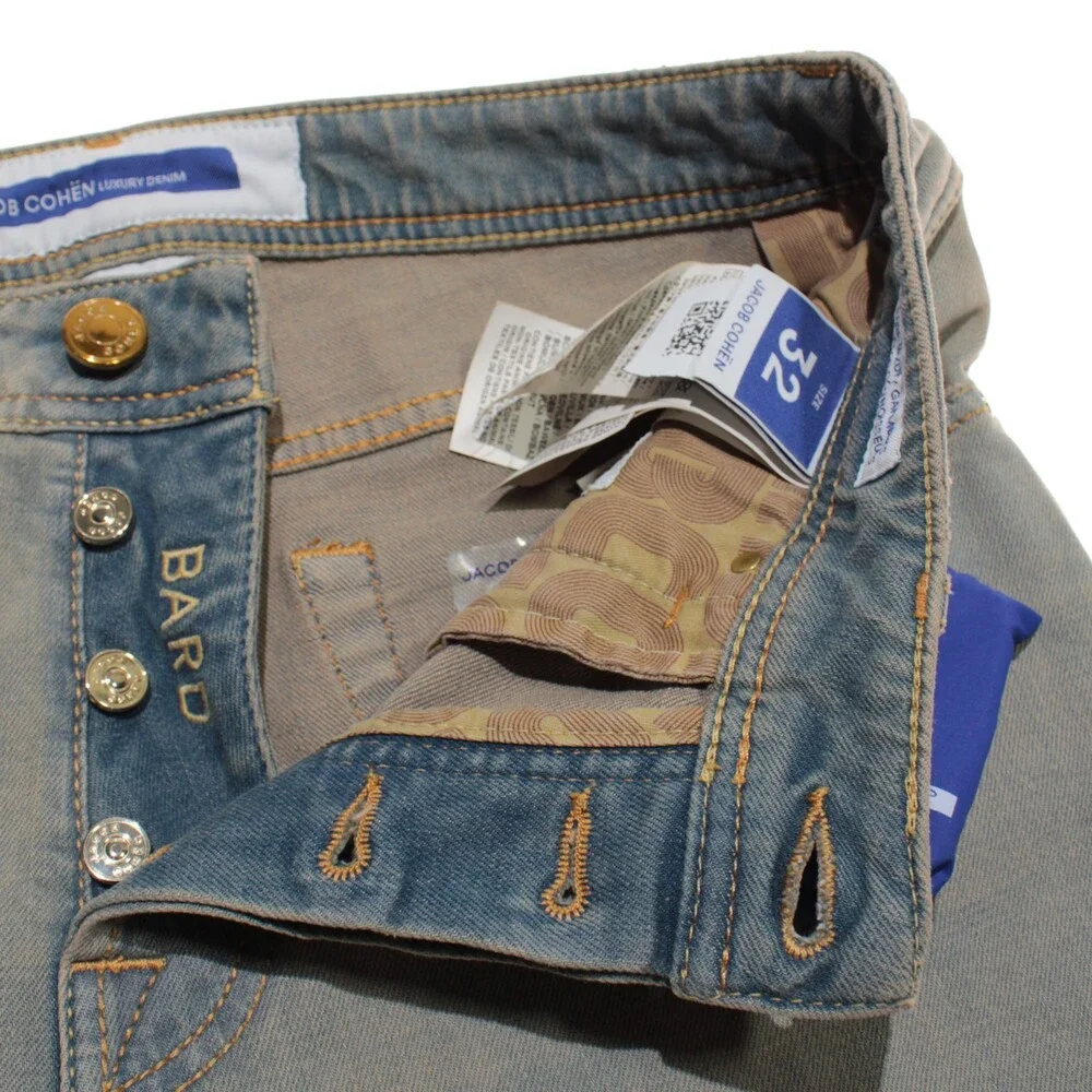 Jacob Cohen NWT 5 Pocket Denim Jeans Size 32 US Bard in Blue Cotton Blend